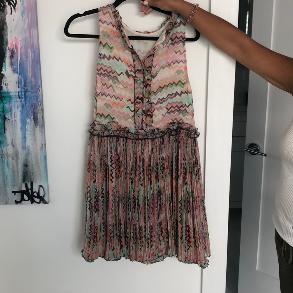MISSONI  colorful pleated dress with